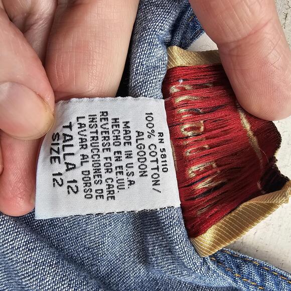 Studio Ease Women Blue Denim Maxi Dress Size 12 Belt Loops (no belt) - Picture 4 of 6